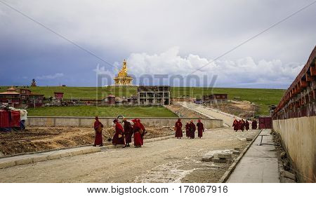 Yarchen Gar Monastery In Sichuan, China