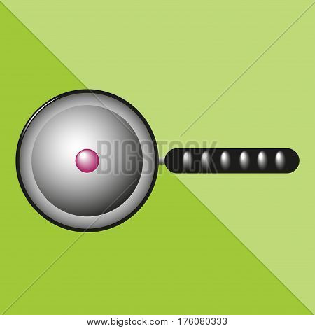 Cooking pan. Kitchen utensils and equipment icon.