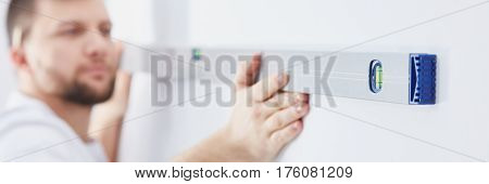 Builder With Level Tool