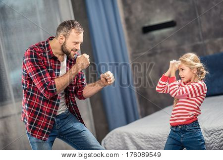Father And Daughter Fooling Around