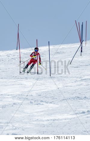 Manuel Ramos During The Ski National Championships