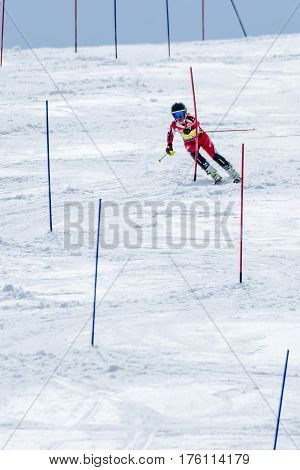 Manuel Ramos During The Ski National Championships