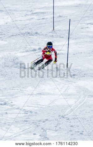 Manuel Ramos During The Ski National Championships