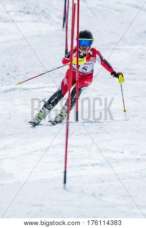 Manuel Ramos During The Ski National Championships