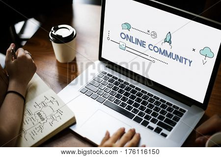 Digital Community Interaction Online Communication Stay Connected Interactive