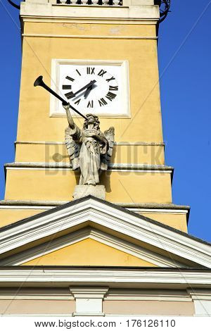 Cislago Old Abstract    Italy   The   Wall  And Church Angel