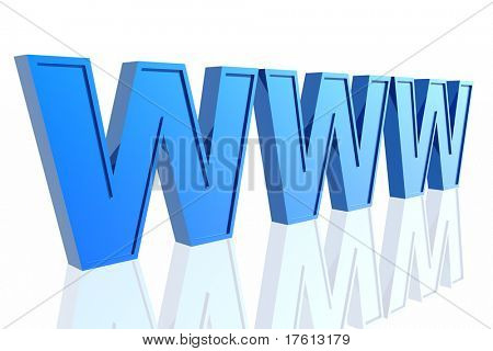 3D simbolo internet World Wide Web