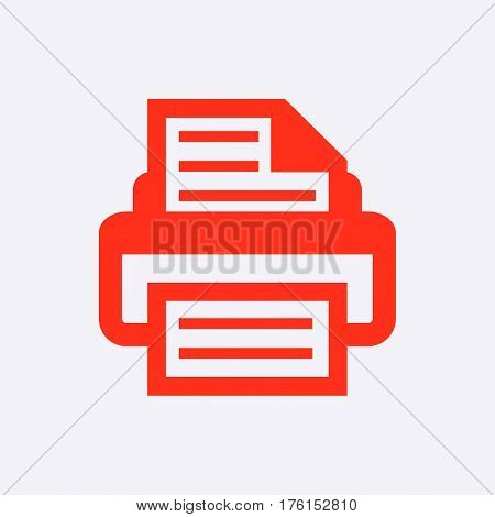 print icon stock vector illustration flat design