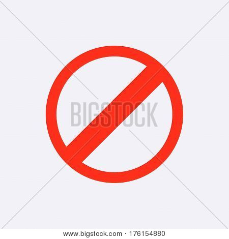 rescricted icon stock vector illustration flat design