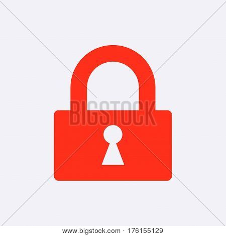 lock icon stock vector illustration flat design