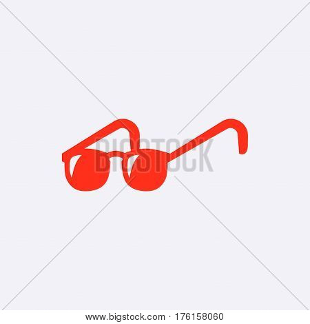 glasses icon stock vector illustration flat design