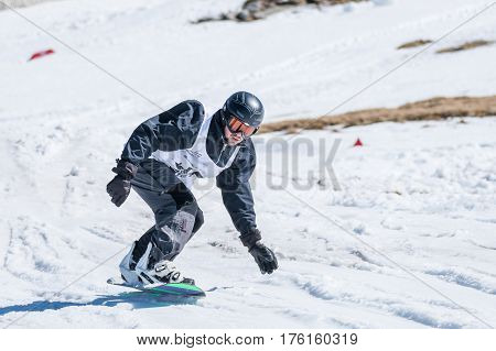 Tim Clasing During The Snowboard National Championships