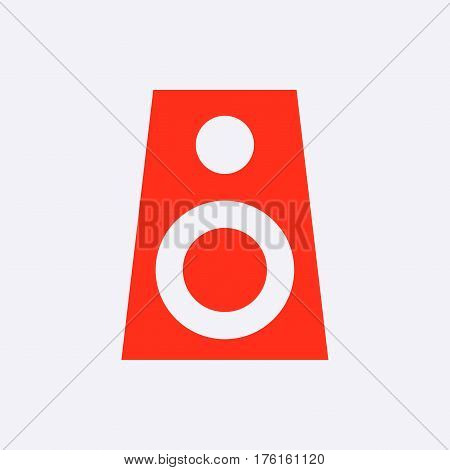 Audio speakers icon stock vector illustration flat design