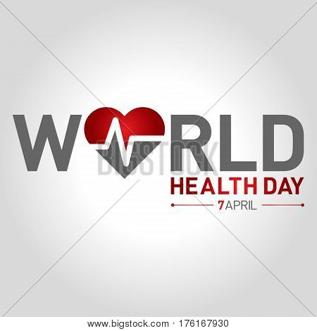 7 april world health day concept design vector illustration