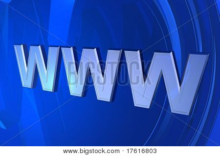 3D simbolo internet World Wide Web
