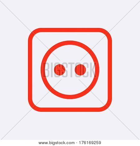 Euro socket icon stock vector illustration flat design