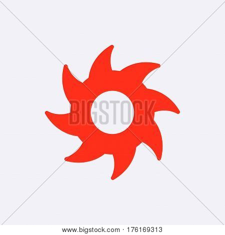 circular saw icon stock vector illustration flat design
