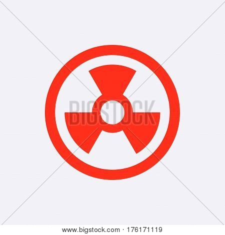radioactive icon stock vector illustration flat design