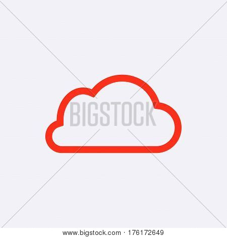 cloud icon stock vector illustration flat design