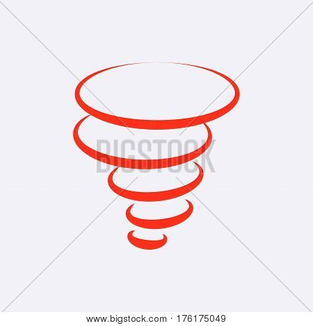 tornado icon stock vector illustration flat design