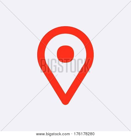 map pointer icon stock vector illustration flat design
