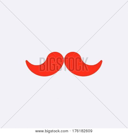 mustache icon stock vector illustration flat design