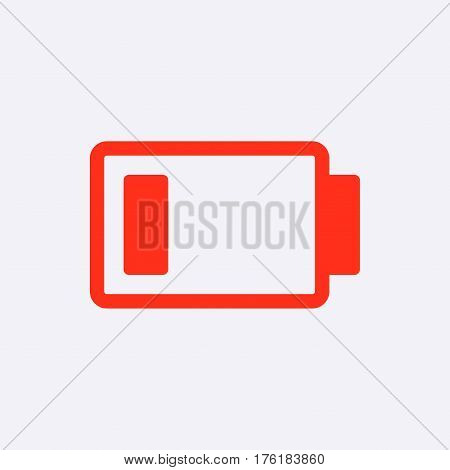 battery vector icon stock vector illustration flat design