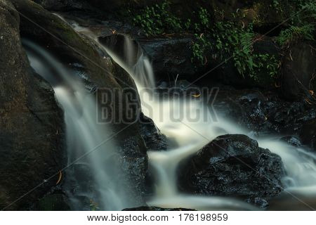 waterfall beauty in nature in Thailand at Prachinburi