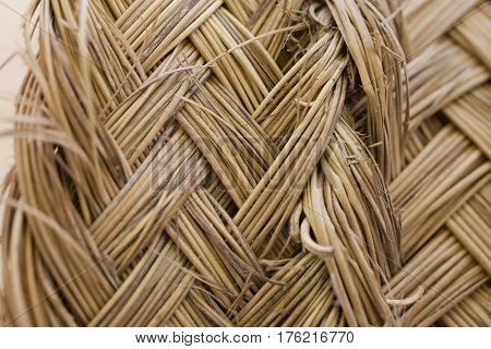 Esparto grass texture. Esparto background. Closeup view of esparto texture for designers. Pattern, background and texture for designers. Abstract pattern.