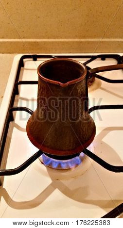 Coffee Is Cooked On The Stove