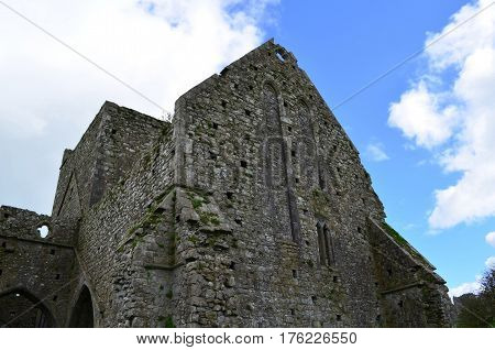 Ruins of the old Hoare Abbey in County Tipperary Ireland.