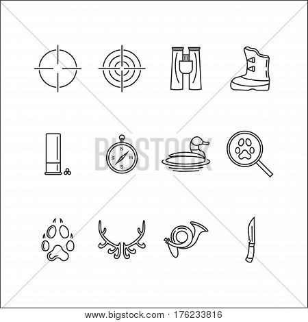 Hunting Vector Icon Set