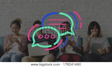 Communication Connection Speech Bubble Concept