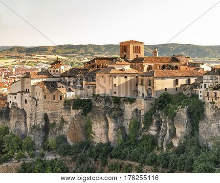 Cuenca (Castilla-La Mancha Spain) the famous casas colgadas Unesco World Heritage SIte