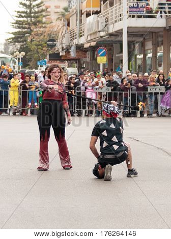 Jugglers Show Their Art For The Viewers On The Street