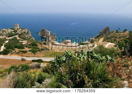 Faraglioni And Tonnara At Scopello On Sicily