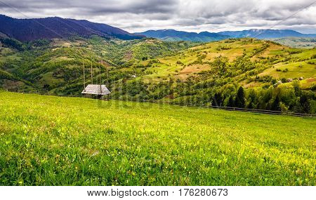 Agricultural Field In Mountains