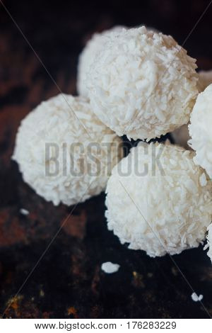 Beautiful White Sweets - Concept Of Romantic Dessert.