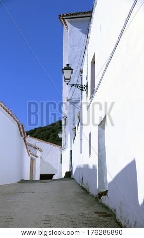 Corners art and details on the streets of Andalusia Serrania de Ronda Spain.