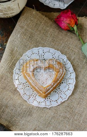 Vegetarian Coockie In Form Of Heart