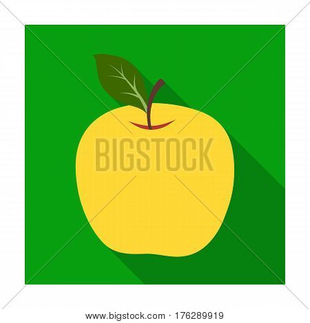 Red Apple. Snack at school. Lunch at the break.School And Education single icon in flat style vector symbol stock web illustration.
