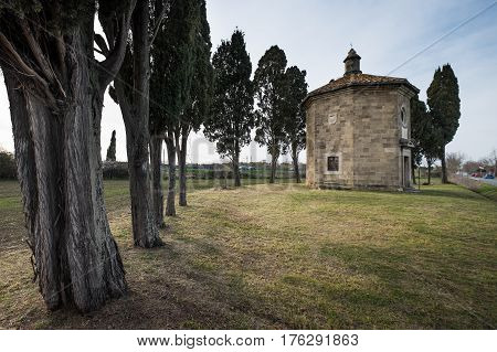 Bolgheri, Leghorn - View Of Oratorio Of San Guido, Tuscany, Italy