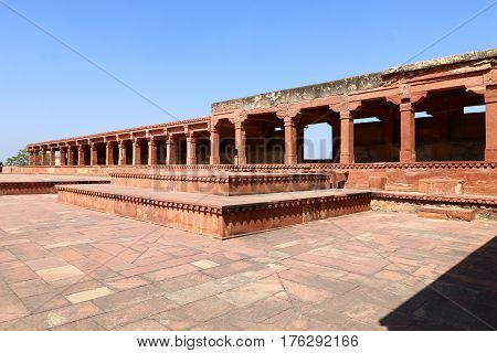 Fatehpur-Sikri was the capital of the Mughal Empire in India during the reign of Akbar I in 1571-1585.