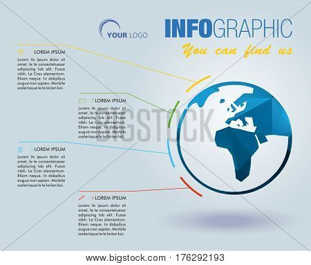 Infographic With World