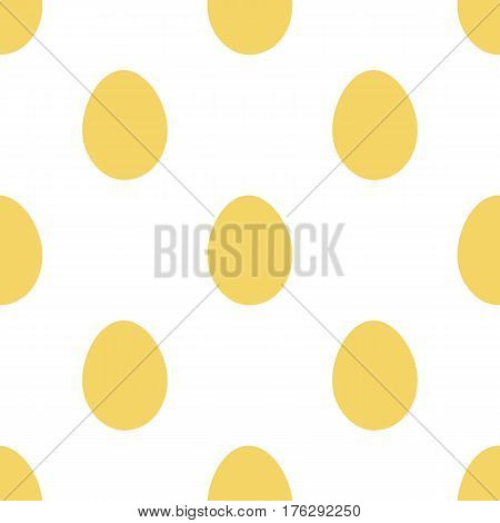 Yelloow easter eggs seamless pattern. Vector illustration. All over print.