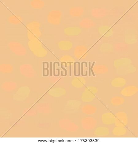 Abstract background of spots of yellow and orange and pink spreading paint light and dark throughout the picture