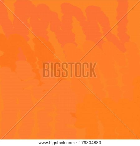 Abstract background of spots of yellow and orange and pink spreading paint light and dark throughout the picture