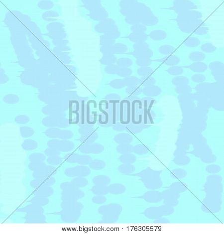 Abstract background of blue flowing paint spots of light and dark throughout the drawing