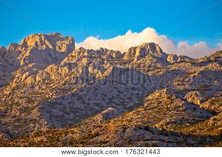 Paklenica National Park On Velebit Mountain View