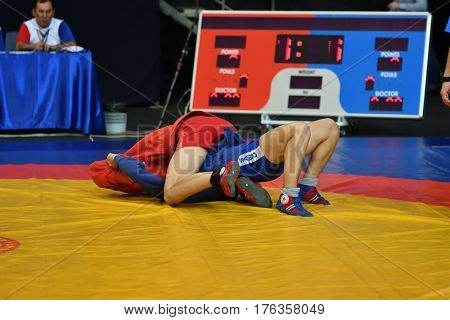 Orenburg, Russia - 29 October 2016: Boys Competitions Sambo